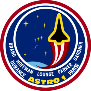 NASA STS-35 Mission Insignia Astro 1 Logo PNG Vector