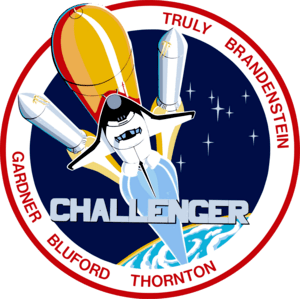 NASA STS-8 Insignia Challenger Logo PNG Vector