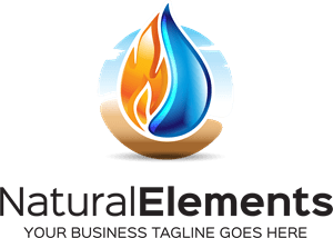 Natural Elements Logo Vector