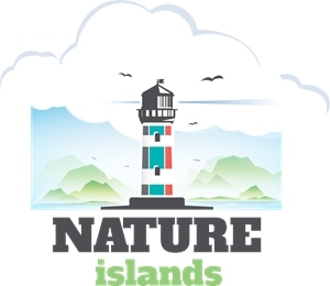 Nature islands Logo Vector