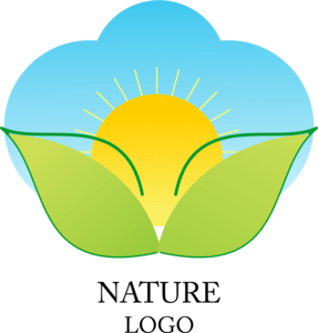 Nature Sunrise Green Logo PNG Vector