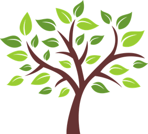 Nature Tree & Leaf Logo PNG Vector