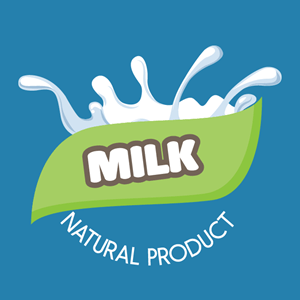naturel product milk company Logo Vector