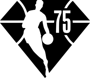 NBA 75 Years Logo Vector