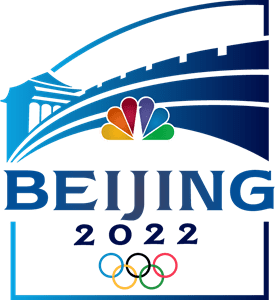 NBC Olympics 2022 with 2008 Olympics Logo PNG Vector