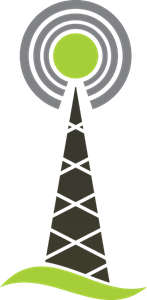 Network Tower Logo PNG Vector