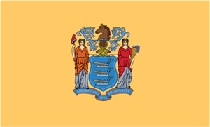 New Jersey State Flag and Seal Logo PNG Vector