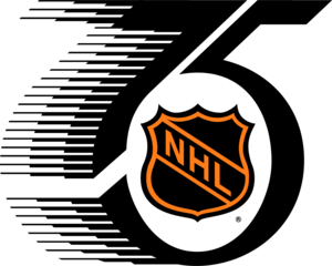 NHL 75th Anniversary Logo PNG Vector
