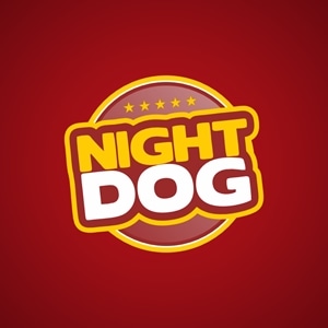 Night Dog Logo PNG Vector