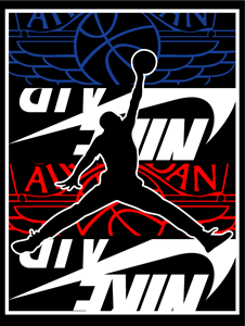 Nike air jordan Logo Vector