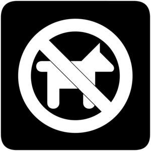 NO ANIMALS ALLOWED SIGN Logo PNG Vector