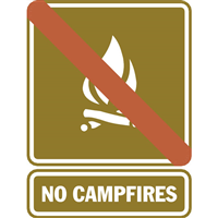 NO CAMPFIRES Logo PNG Vector