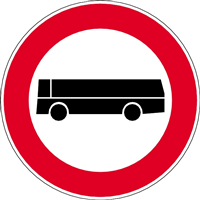 NO ENTRY FOR PASSENGER VEHICLES Logo PNG Vector