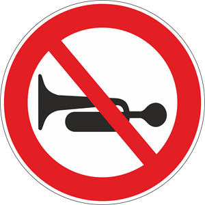 NO HOOTER USE SIGN Logo PNG Vector