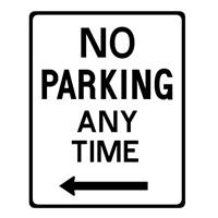 NO PARKING ANY TIME Logo Vector