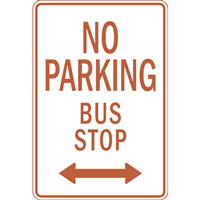 NO PARKING BUS STOP Logo PNG Vector
