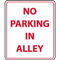 NO PARKING IN ALLEY SIGN Logo PNG Vector