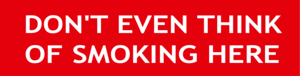 NO SMOKING WARNING SIGN Logo PNG Vector
