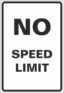 No speed limit Logo PNG Vector