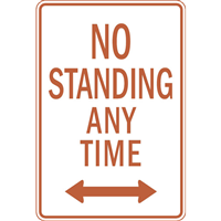 NO STANDING ANYTIME Logo Vector