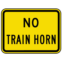 NO TRAIN HORN SIGN Logo PNG Vector