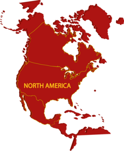 NORTH AMERICA MAP Logo PNG Vector