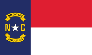 North Carolina Flag Logo Vector