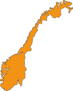 NORWAY MAP Logo Vector