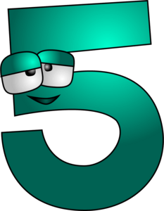 Number Lore Digit 5 Logo PNG Vector