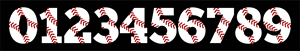 Numeros de Pelota de Baseball Logo Vector
