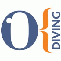 OK DIVING Logo Vector