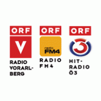 ORF Radio Vorarlberg FM4 Hitradio-Ö3 Logo Vector