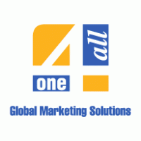 One 4 All Global Marketing Solutions Logo Vector