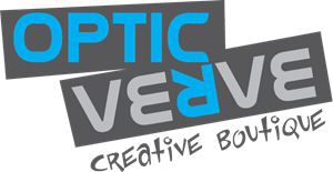 Optic Verve Creative Boutique Logo Vector