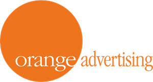 Orange Advertising Logo Vector