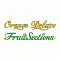 Orange Deluxe Fruit Sections Logo PNG Vector