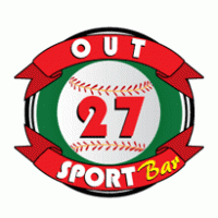 Out 27 Sport Bar Logo PNG Vector