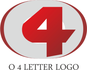 O4 Letter Logo PNG Vector