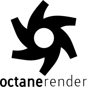 Octane render 3D Logo PNG Vector