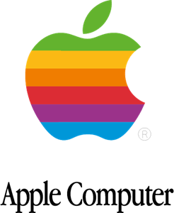 Old Apple Computer Logo PNG Vector