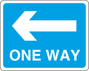 One way left Logo PNG Vector