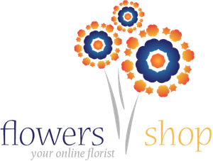 Online Florist Logo Vector