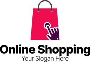 Online Shopping Bag Logo PNG Vector