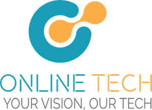 Online Tech Logo Vector