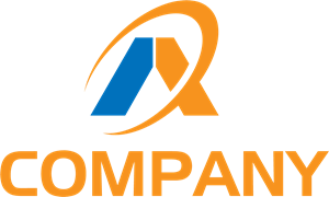 Orange A Letter Company Logo PNG Vector