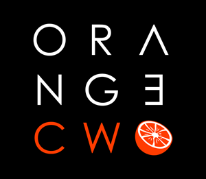 Orange Coworking Logo PNG Vector