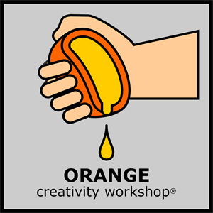 Orange Creativity Workshop Logo Vector