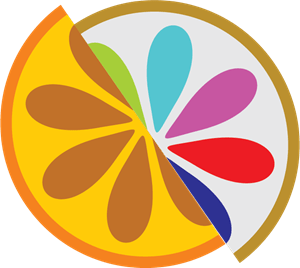 Orange Fruit Juice Logo PNG Vector