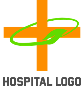 Orange Hospital Logo PNG Vector