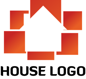 Orange House Logo PNG Vector